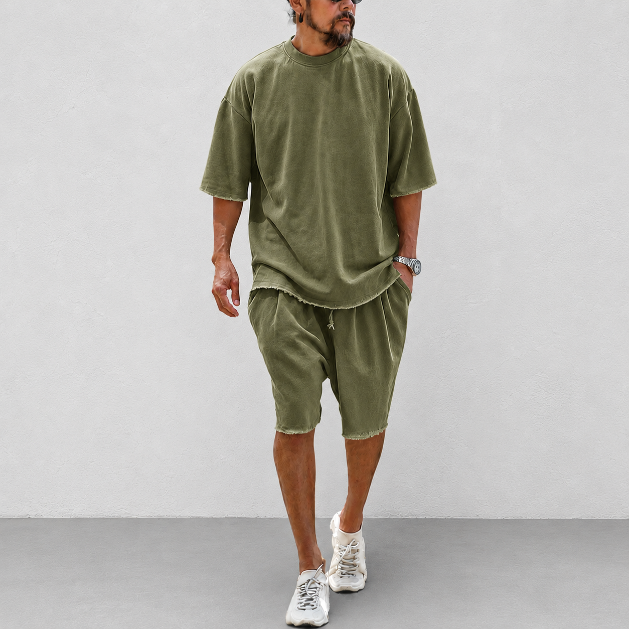 Loose Fit Textured Lounge Set