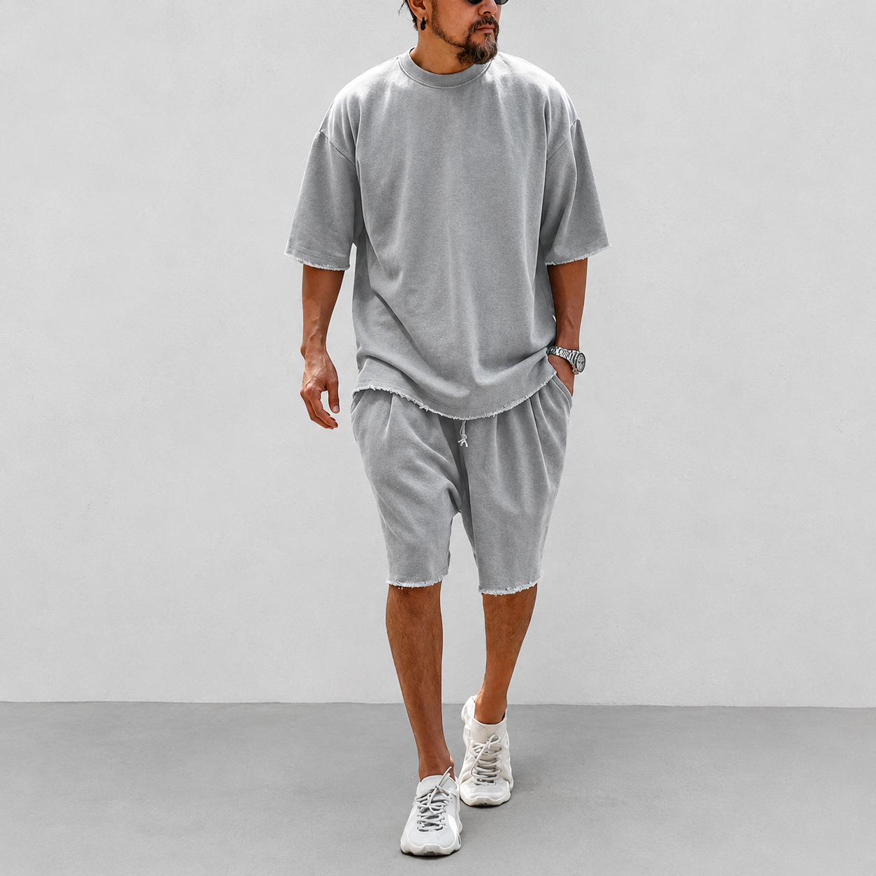 Loose Fit Textured Lounge Set