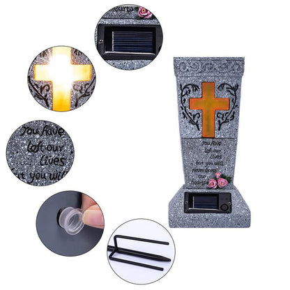Solar Cross Memorial Vase ⭐