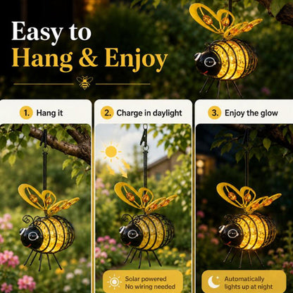Solar Bee LED Hanging Light