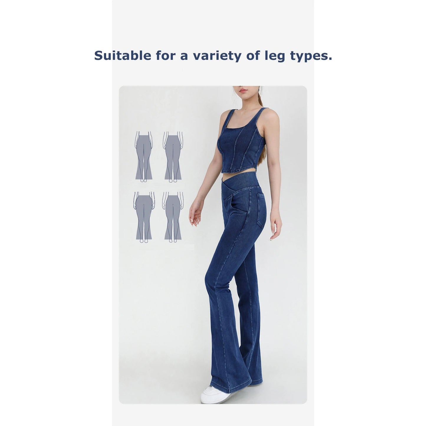 Women's Flare Leg Yoga Pants 4-Way Stretch