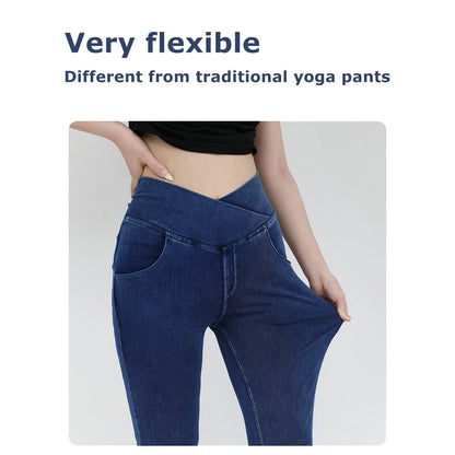 Women's Flare Leg Yoga Pants 4-Way Stretch