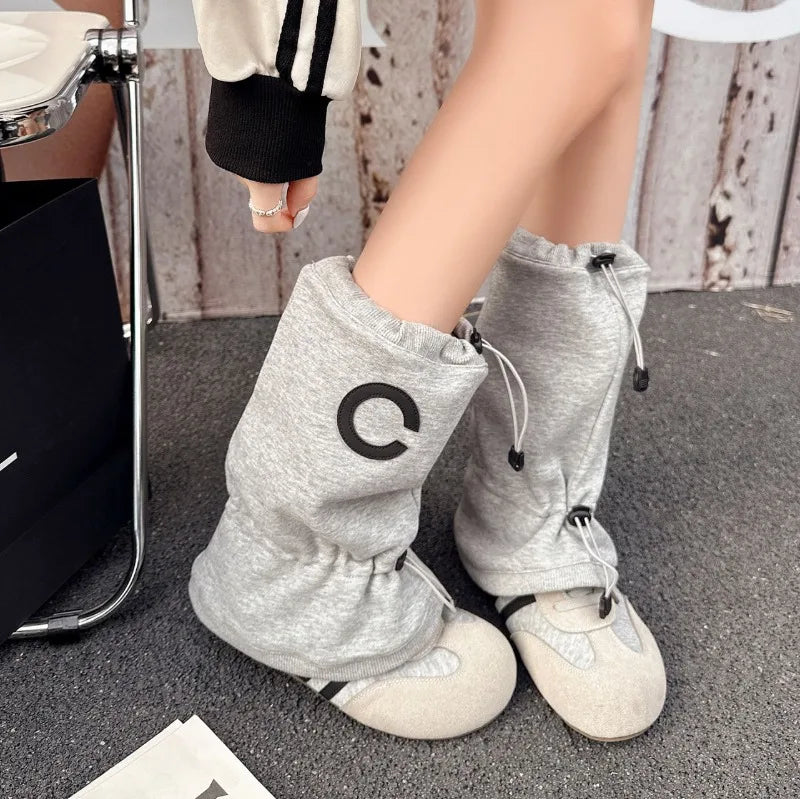Women’s Fashion Slouchy Mid Calf Flat Boots
