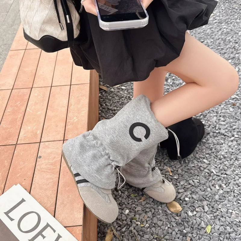 Women’s Fashion Slouchy Mid Calf Flat Boots