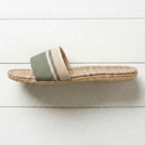 Aloueta Unisex Lime Straw Singleband Slippers For Daily Comfort