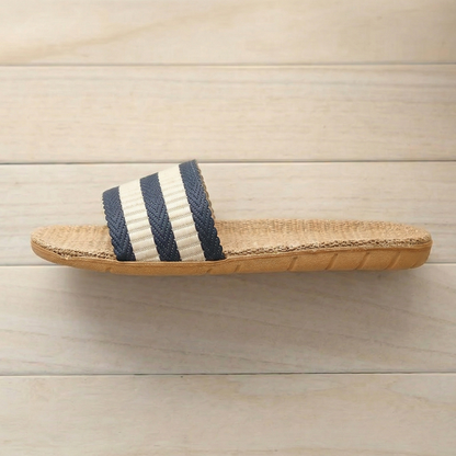 Aloueta Unisex Deep Sea Straw Singleband Slippers For Daily Comfort