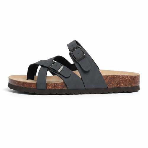 Aloueta Women's Shade Leather Cork Sandals For Daily Strides