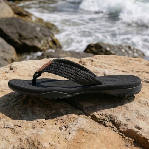 Aloueta Men's Coal Flip Flops For Summer Wanderlust