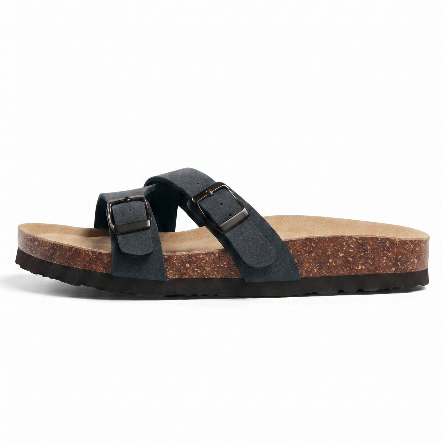 Aloueta Women's Deep Leather Cork Sandals For Daily Strides