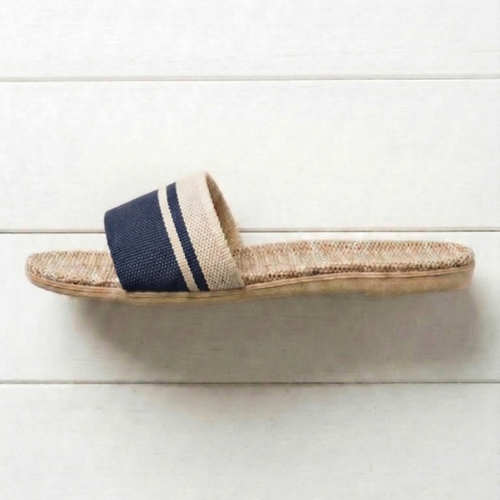 Aloueta Unisex Deep Sea Straw Singleband Slippers For Daily Comfort