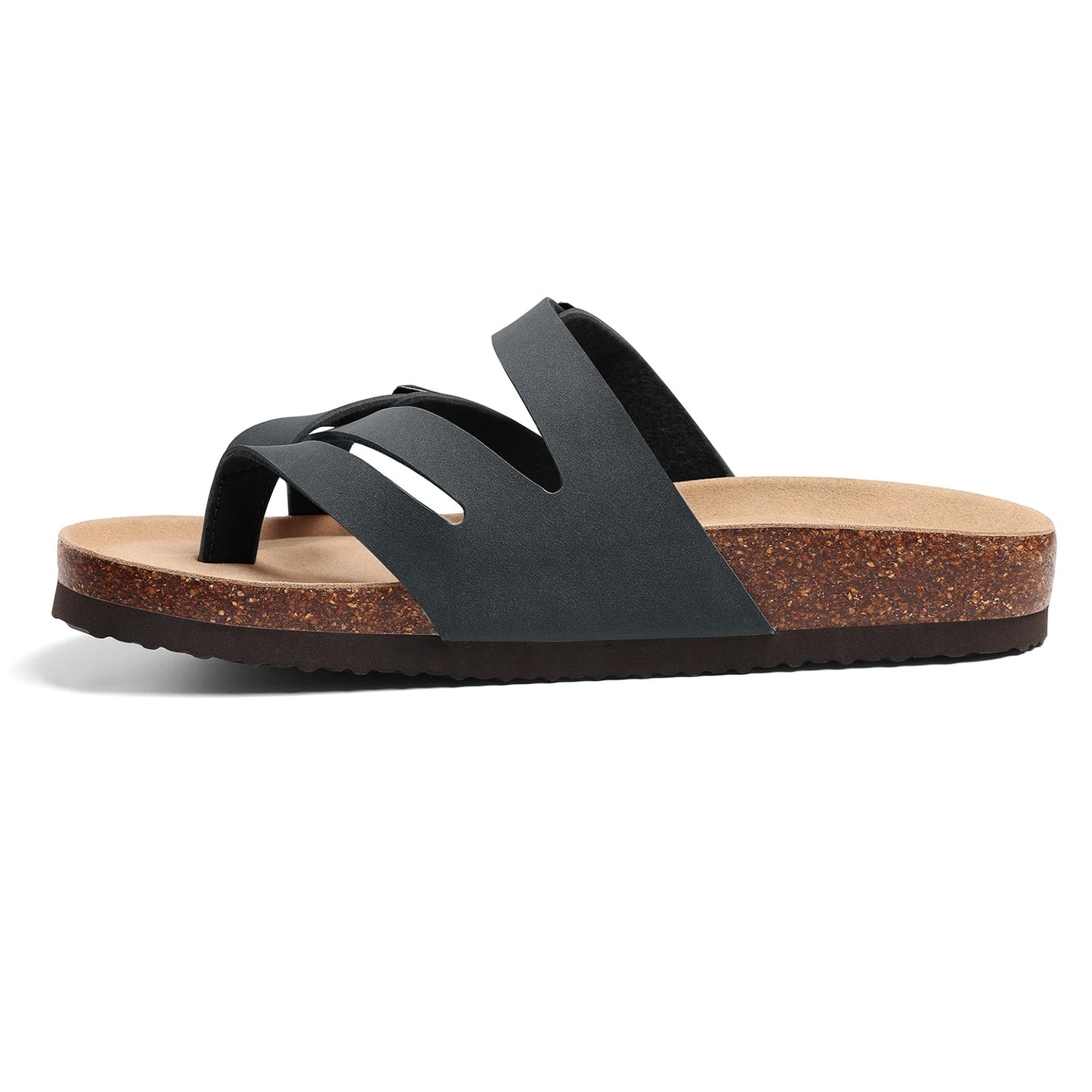 Aloueta Women's Shade Leather Cork Sandals For Daily Strides