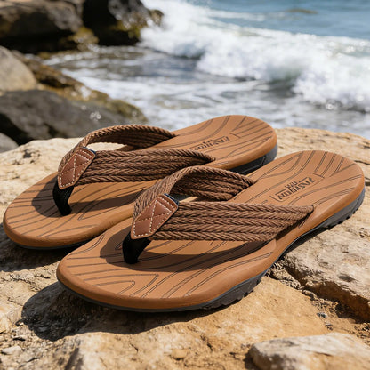 Aloueta Men's Sand Flip Flops For Summer Wanderlust
